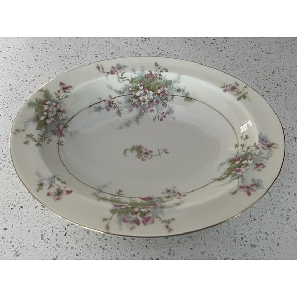 Theodore Haviland Apple Blossom New York Vegetable Dish 9 3/4" x 7 3/4" - Picture 1 of 5